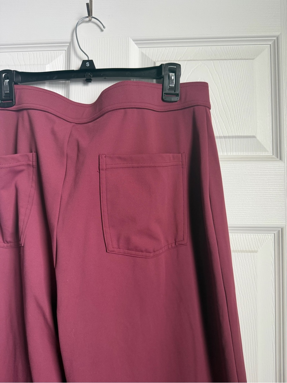 Halara High-Waist Wide Leg Pants in Dark Berry - Picture 4 of 6